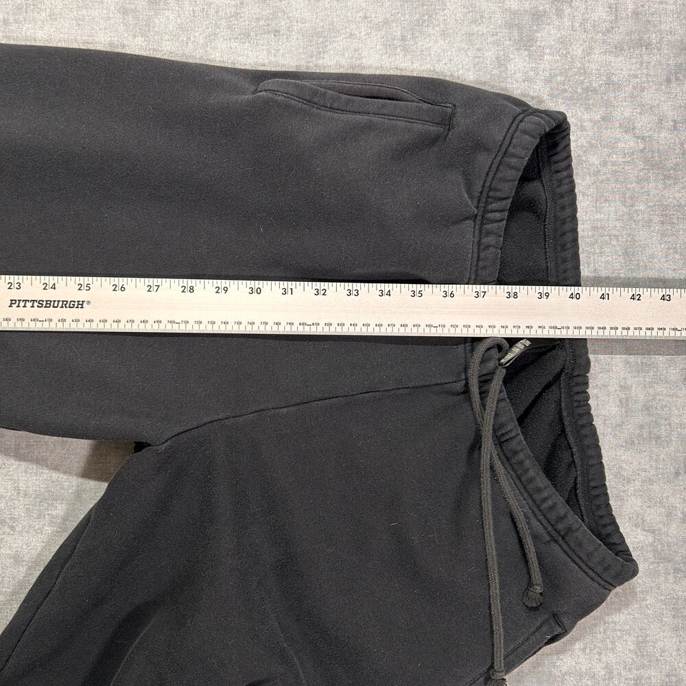 Skims Cotton fleece Classic jogger sweatpants Black Onyx athleisure womens Large - Picture 6 of 6